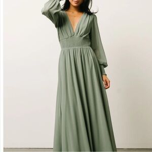 Baltic Born Olivia Elegant Green Maxi Dress size Medium